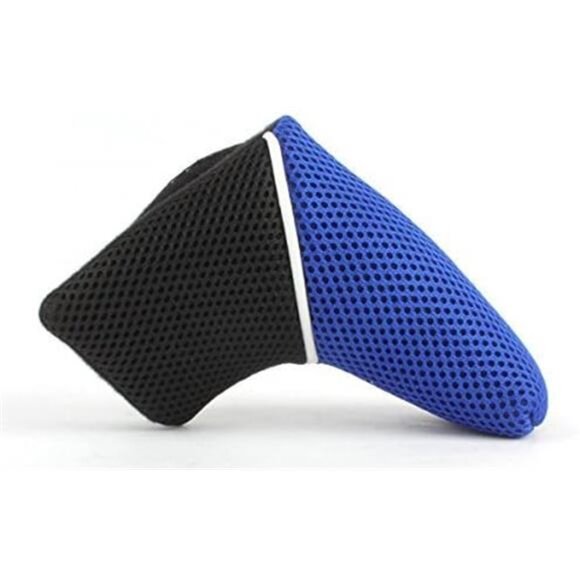 Golf Blade Putter Head Cover Black Orange/Blue Mesh for Scotty Ping Callaway - Picture 3 of 7